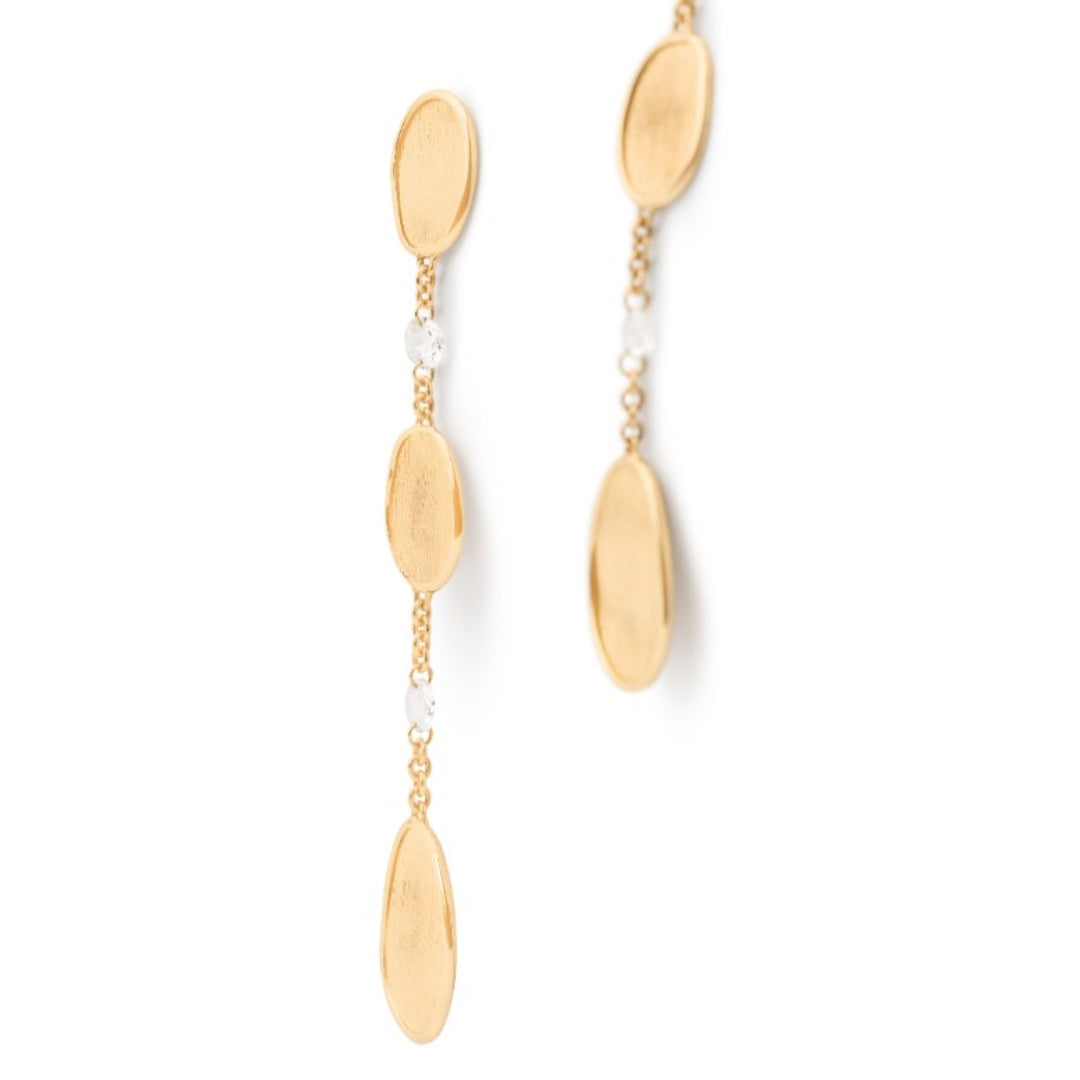 18K Yellow Gold Chandelier Earrings with Diamonds