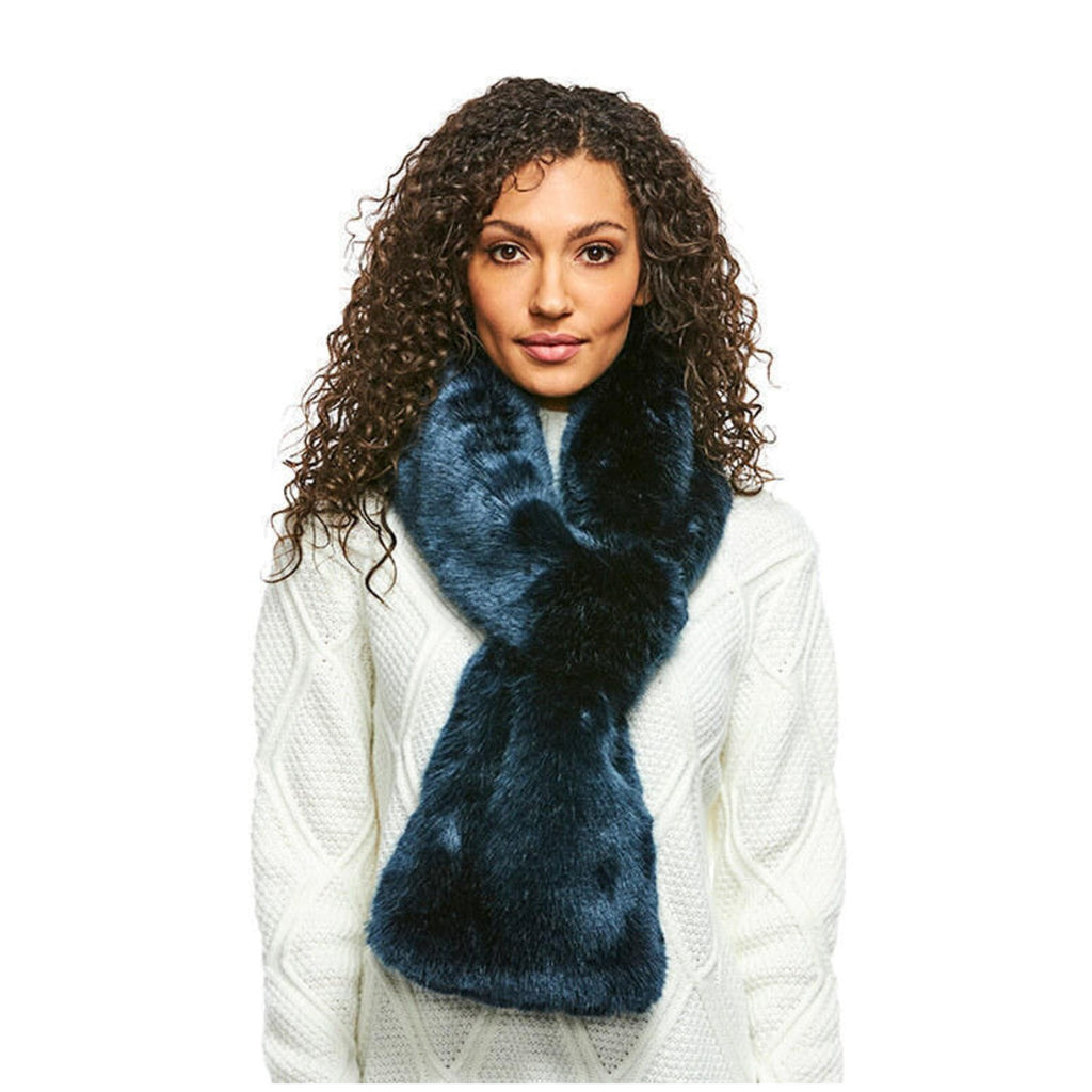 Blue Mink Faux Fur Loop Scarf | Cathy Eastham Fine Jewelry
