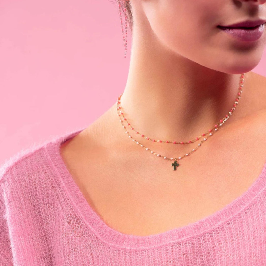Classic Gigi Neon Pink Necklace - 16.5"