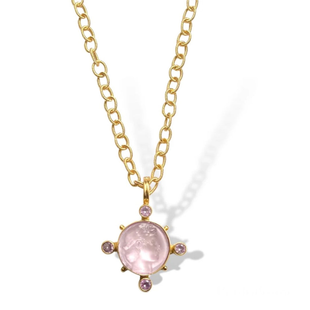 Pink Apollo Twist Necklace