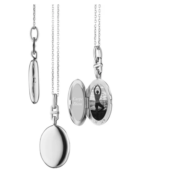 Slim Oval "Eve" Locket Necklace