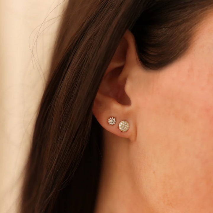 Jennifer Yamina Pointed Flower Diamond Studs