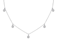 Beny Sofer Dangling Diamond Pave Disc Necklace