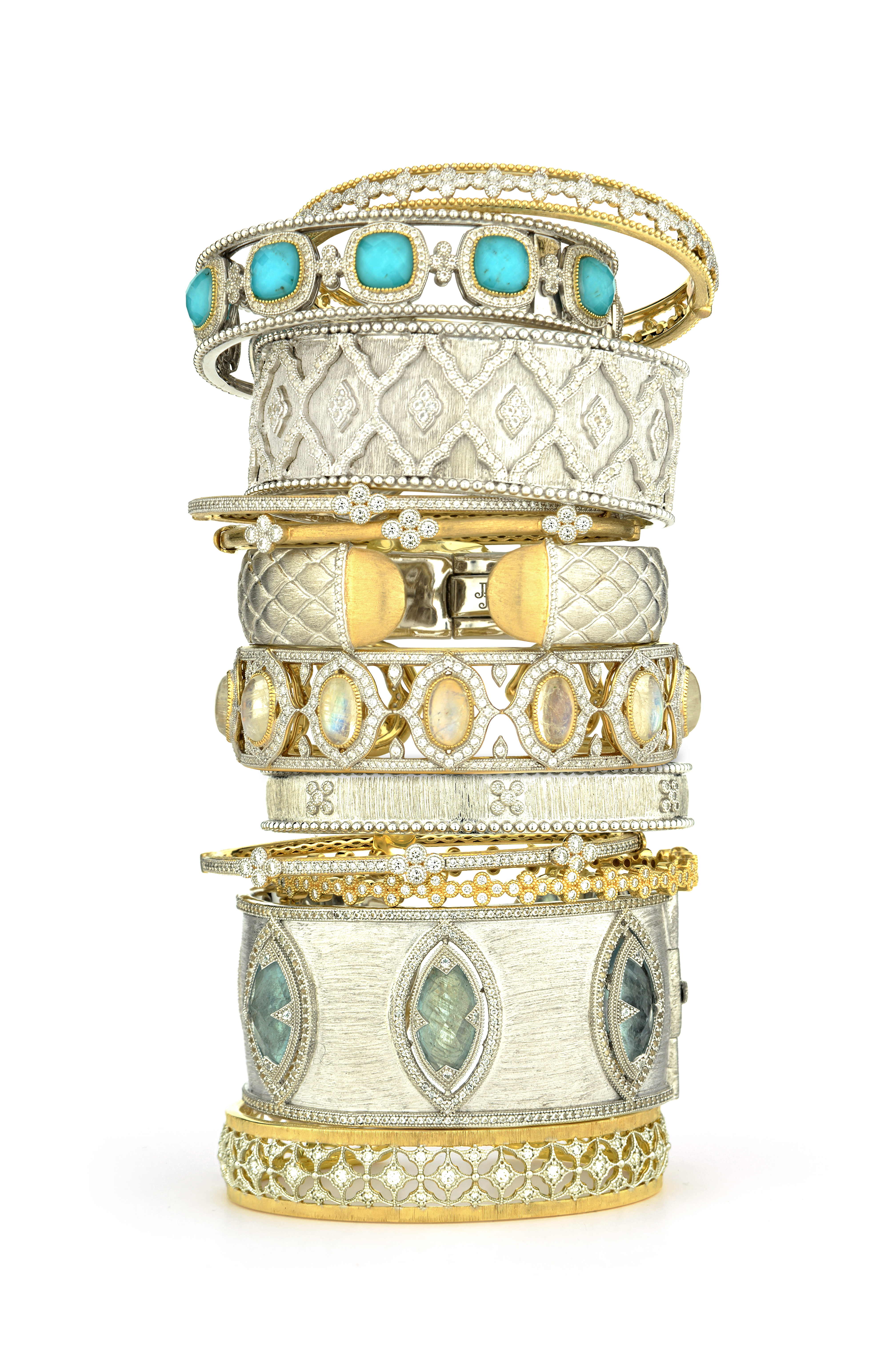 Jude Frances Cuff and Bangle Stack