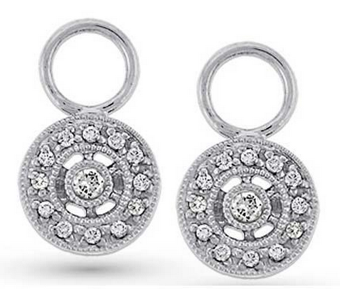 KC Designs Circle Diamond Earring Charms