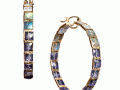 Nak Armstrong Rainbow Moonstone, Labradorite and Iolite set in Recycled 18KT Yellow Gold