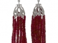 Rudolf Friedmann Ruby Tassel Earrings with Diamonds