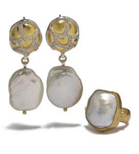 Gurhan pearl earrings & ring
